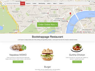 Bootstrap Restaurant